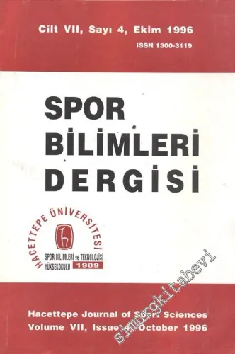 Spor Bilimleri Dergisi - Cilt: 7, Sayı: 4, Ekim 1996