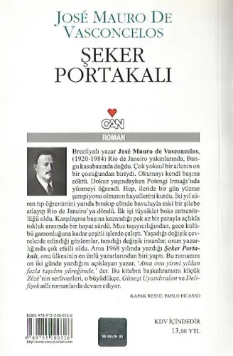 Şeker Portakalı Jose Mauro De Vasconcelos Can Yayınları %66 indirimli
