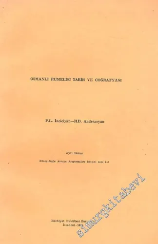 Osmanlı Rumelisi Tarih ve Coğrafyası  -