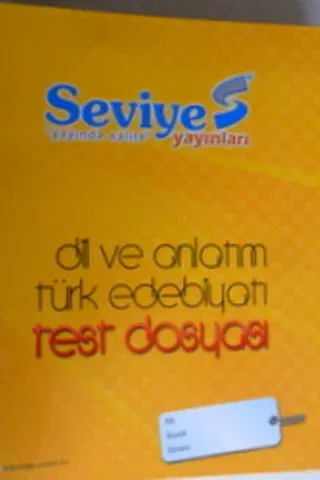 Dil ve Anlatım Türk Edebiyatı Test Dosyası
