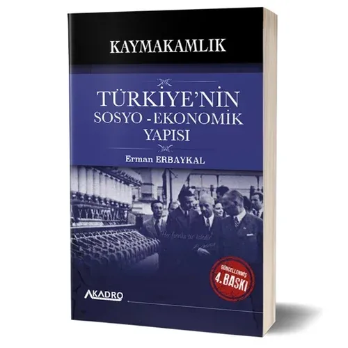 A Kadro Yayınları Kaymakamlık Türkiye'nin Sosyo Ekonomik Yapısı Konu Anlatımlı