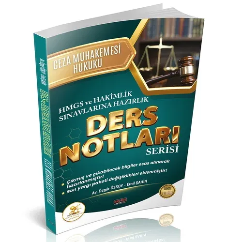 HUKAL HMGS-HAKİMLİK Ceza Muhakemesi Hukuku Ders Notları