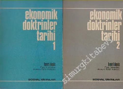Ekonomik Doktrinler Tarihi 2 Cilt TAKIM -
