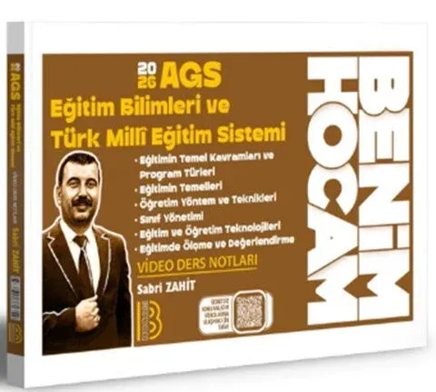 Benim Hocam Yayınları 2026 AGS Eğitim Bilimleri ve Türk Milli Eğitim Sistemi Ders Notları