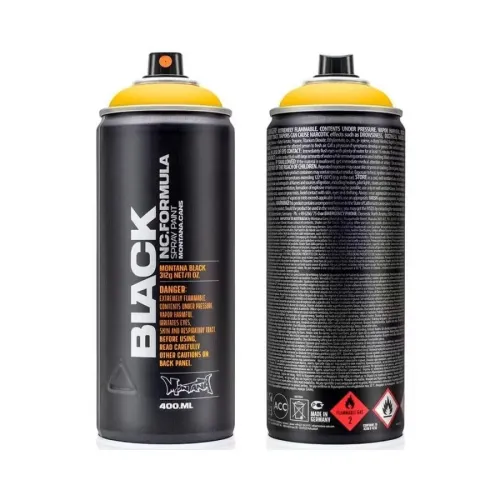 Montana Black Sprey Boya 400ml Power Yellow BLK P1000