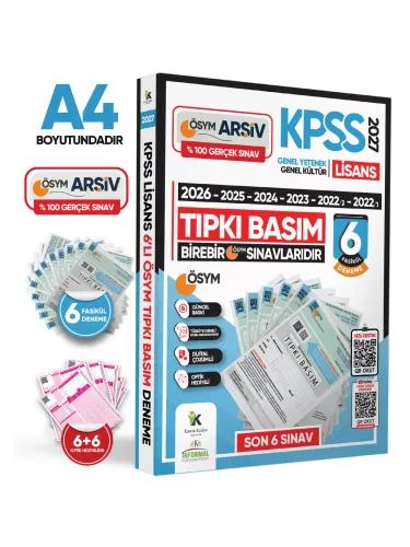 İnformal Yayınları 2027 KPSS Lisans ÖSYM Çıkmış Soru Tıpkı Basım 6'lı 