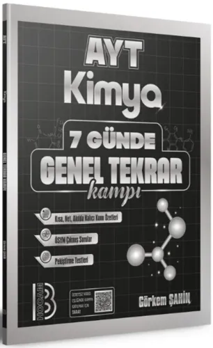 Benim Hocam Yayınları 2026 AYT Kimya 7 Günde Genel Tekrar Kampı