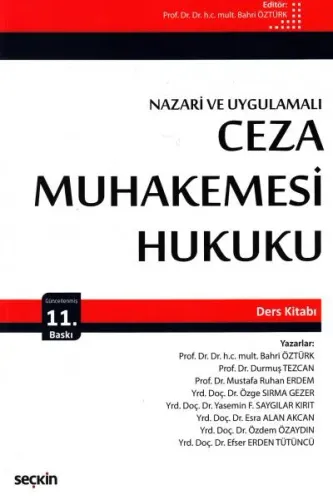 Ceza Muhakemesi Hukuku Ders Kitabı