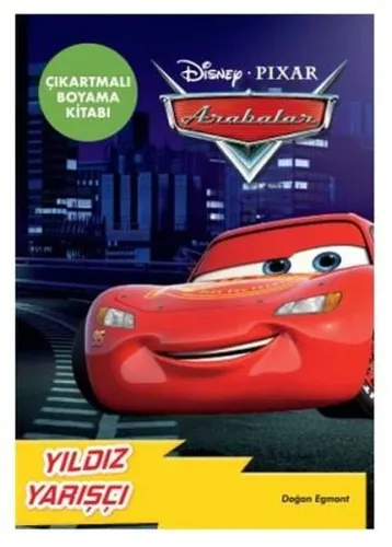 Disney Pixar Arabalar Yıldız Yarışçı Çıkartmalı Boyama Kitabı