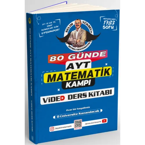 Bıyıklı Matematik 80 Günde AYT Matematik Video Ders Kitabı