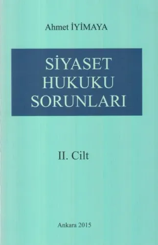 Siyaset Hukuku Sorunları