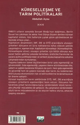 Küreselleşme ve Tarım Politikaları Abdullah Aysu Su Yayınları %50 indi