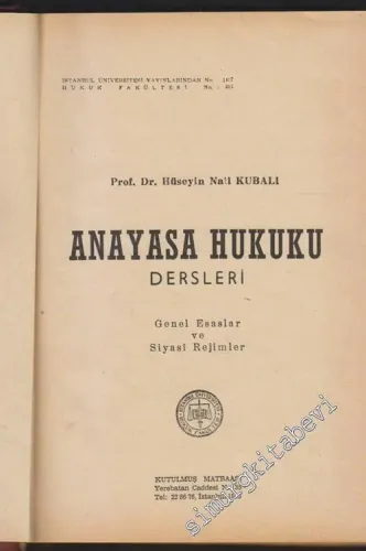 Anayasa Hukuku  -