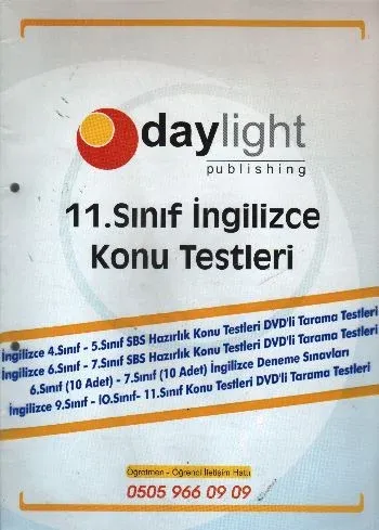 Daylight 11. Sınıf İngilizce Konu Testleri