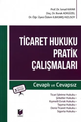 Ticaret Hukuku Pratik Çalışmalar