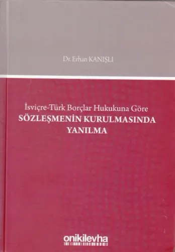 Sözleşmenin Kurulmasında Yanılma