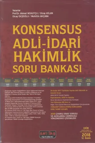 Adli - İdari Hakimlik Soru Bankası