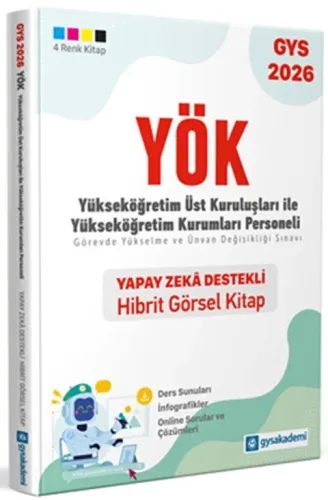 GYS Akademi Yayınları 2026 GYS YÖK Yapay Zeka Destekli Hibrit Görsel Kitap