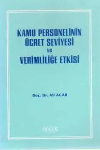 Kamu Personelinin Ücret Seviyesi ve Verimliliğe Etkisi