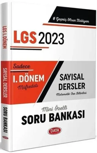 2023 LGS 1. Dönem Sayısal Soru Bankası Data Yayınları 9786258221657