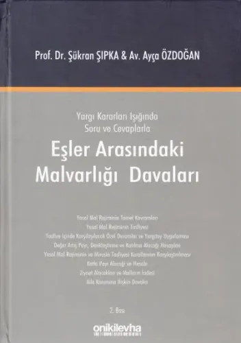 Eşler Arasındaki Malvarlığı Davaları
