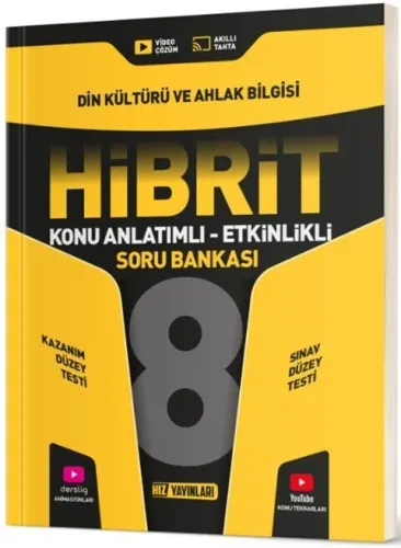 Hız 8. Sınıf Din Kültürü ve Ahlak Bilgisi HİBRİT Konu Anlatımlı Etkinlikli Soru Bankası
