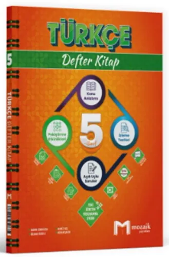 Mozaik Yayınları 5. Sınıf Türkçe Defter Kitap