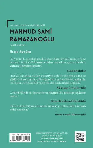 Mahmud Sami Ramazanoğlu (K.S) Hayatı ve Hatıraları Ömer Öztürk
