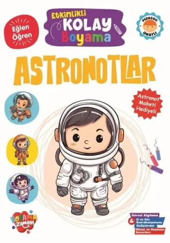 Etkinlikli Kolay Boyama - Astronotlar