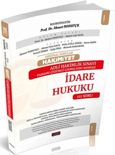 Savaş Yayınları 2025 Orijinal Sorular HAKİMİYET Adli Hakimlik İdare Hukuku Çıkmış Soru Bankası