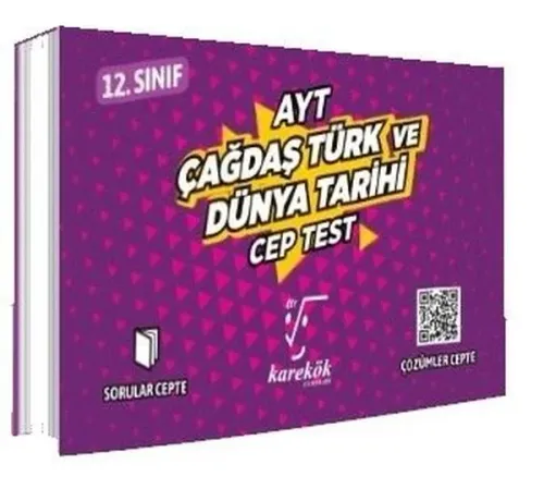 Karekök Yayınları AYT Çağdaş Türk ve Dünya Tarihi Cep Test