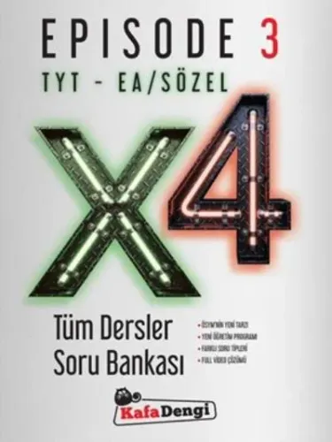 Kafadengi TYT EA-Sözel Tüm Dersler Soru Bankası X4 Episode 3-YENİ Kafa