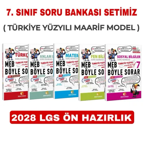Sinan Kuzucu Yayınları 7. Sınıf | Soru Bankası Seti