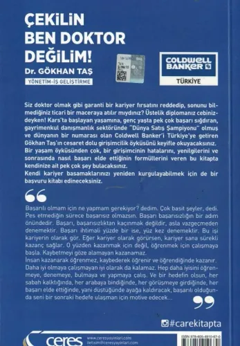 Çekilin Ben Doktor Değilim! Gökhan Taş Ceres Yayınları %60 indirimli
