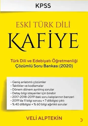 Eski Türk Dili Kafiye Türk Dili ve Edebiyat Öğretmenliği Çözümlü Soru Bankası 2020