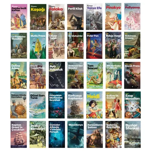 Büyük Çocuk Klasikleri Seti - 35 Kitap - Halkkitabevi