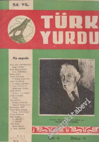 Türk Yurdu Dergisi - Sayı: 4  Cilt: 4  Yıl: 54  Nisan