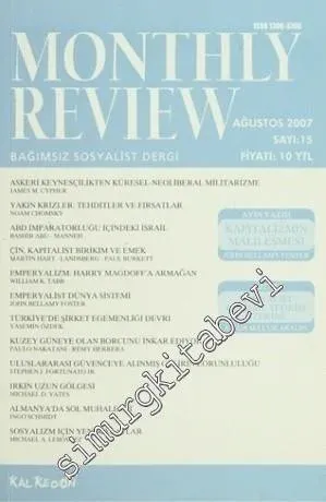 Monthly Review Bağımsız Sosyalist Dergi - Sayı: 15      Ağustos