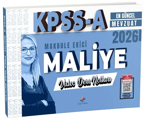 Dizgi Kitap Yayınları 2026 KPSS A Grubu Maliye Video Ders Notları