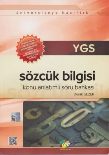FDD Yayınları TYT Sözcük Bilgisi Konu Anlatımlı Soru Bankası FDD