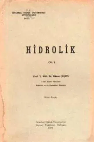 Hidrolik Cilt 1