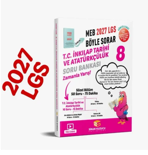 8. Sınıf 2027 Lgs Meb Böyle Sorar T.C. İNKILAP TARİHİ VE ATATÜRKÇÜLÜK Soru Bankası Video Çözümlü