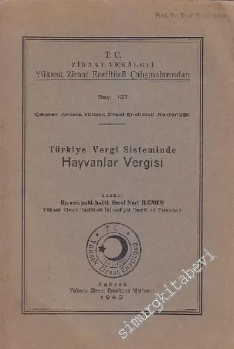 Türkiye Vergi Sisteminde Hayvanlar Vergisi -        1943