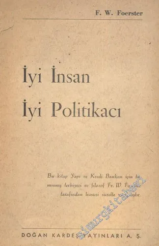 İyi İnsan İyi Politikacı -        1960