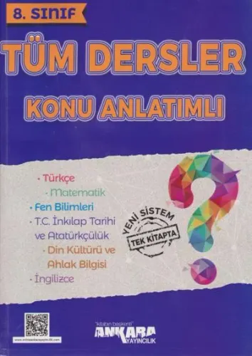 Ankara 8. Sınıf Tüm Dersler Konu Anlatımlı