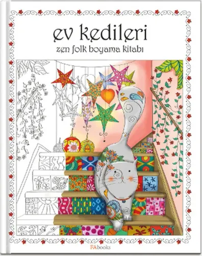 Ev Kedileri Zen Folk Boyama Kitabı