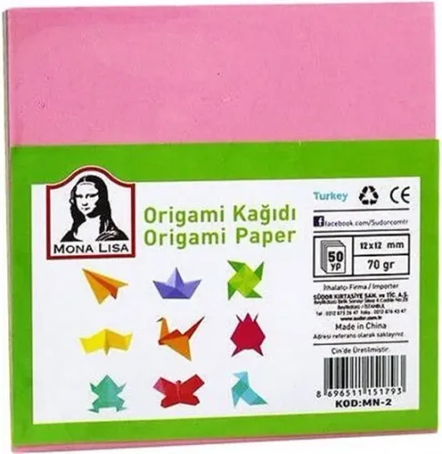 Monalisa Origami Kağıdı 9x9 50 yap.
