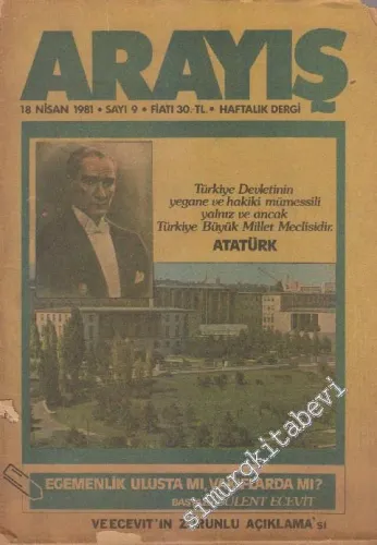 Arayış Haftalık Dergi - Sayı: 9      Nisan