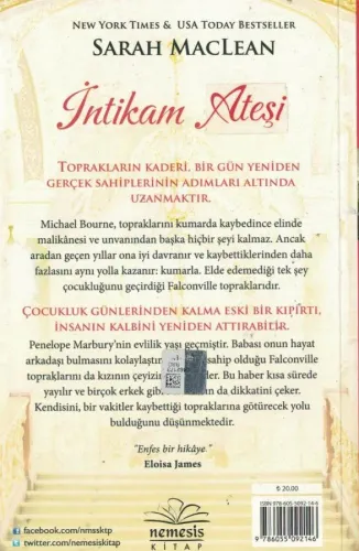 İntikam Ateşi Sarah Maclean Nemesis Kitap %55 indirimli