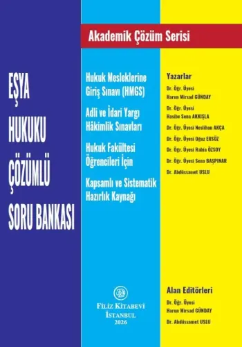 Eşya Hukuku Çözümlü Soru Bankası Harun Mirsad Günday